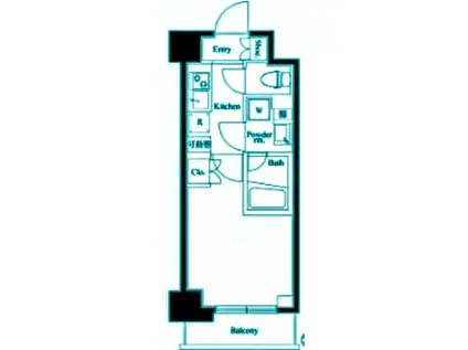 ハーモニーレジデンス武蔵小杉シャープ002(1K/7階)の間取り写真