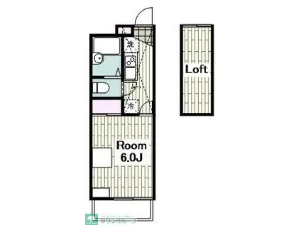 ジョイパレス(1K/3階)の間取り写真