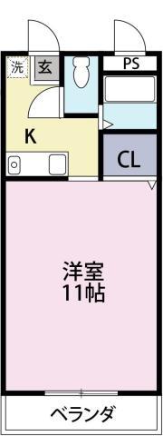 ビアー館(1K/3階)の間取り写真