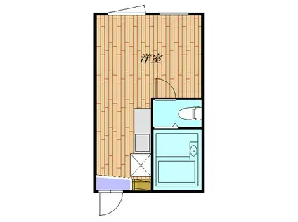 MAHALO TERRACE 雷門(ワンルーム/3階)の間取り写真