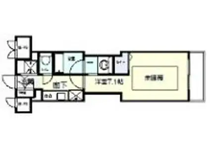 シャーメゾン 神戸(1K/6階)の間取り写真