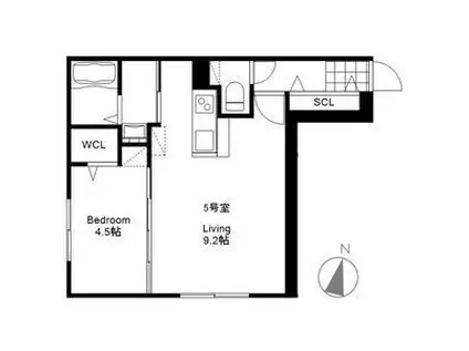 LA DOLCEVITA(1LDK/4階)の間取り写真