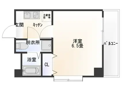 J-FLAT(1K/2階)の間取り写真