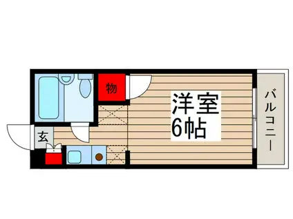 トップヒル・T(ワンルーム/1階)の間取り写真