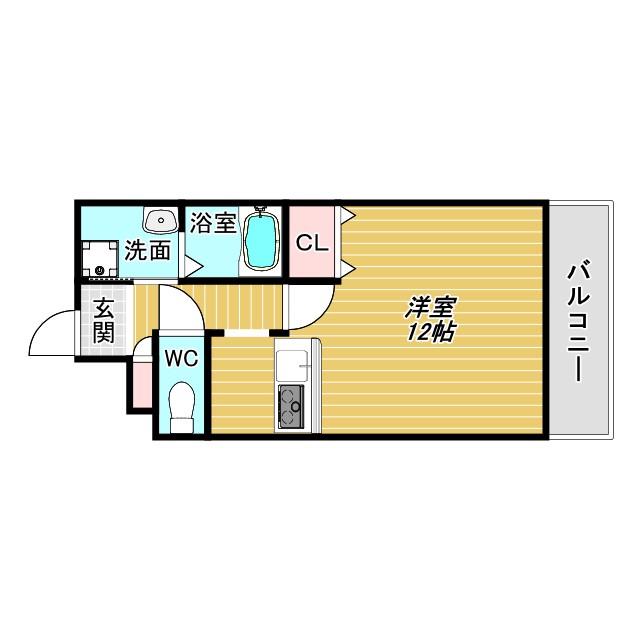 エミネンスパレス(1K/6階)の間取り写真