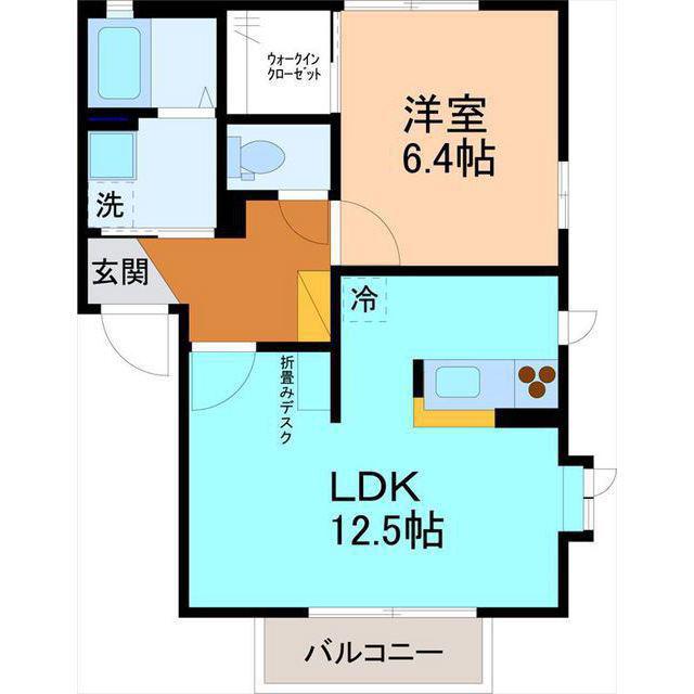 サニーヒルIII(1LDK/1階)の間取り写真