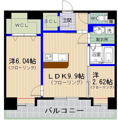 エムビルデベロップコアIII(1SLDK/11階)の間取り写真