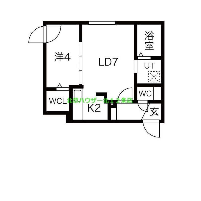 FUENTE27(1LDK/3階)の間取り写真