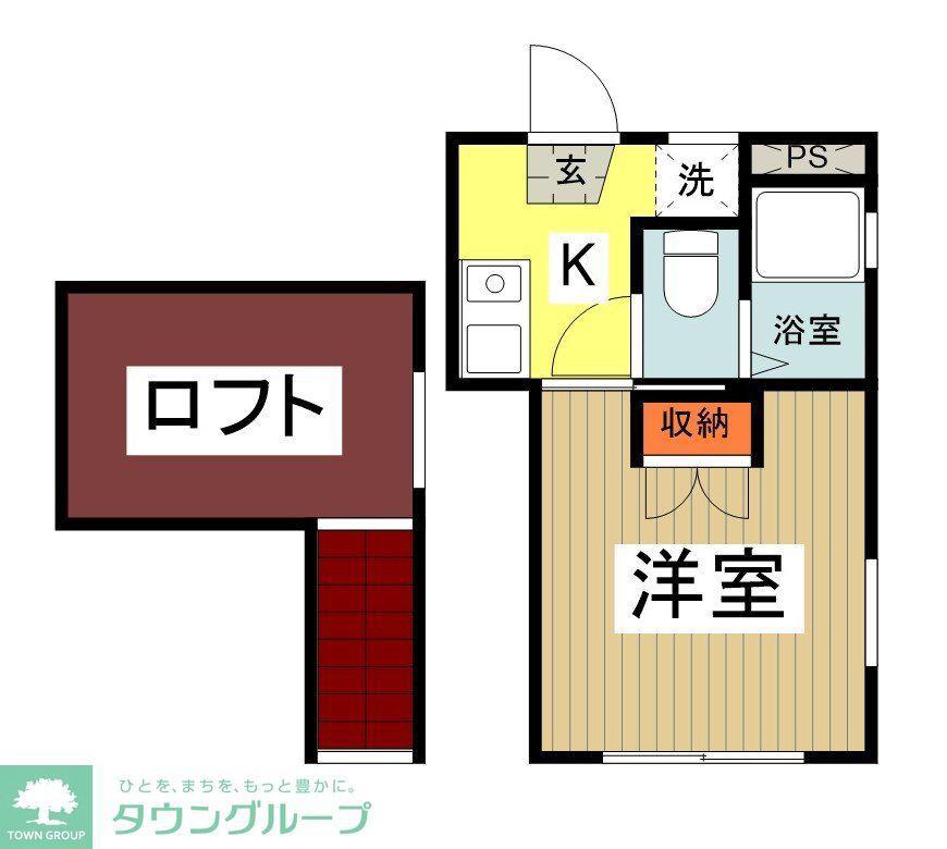 ガーデンコート豊田(1K/2階)の間取り写真