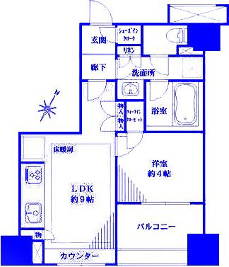 BELISTA横浜弐番館(1LDK/2階)の間取り写真
