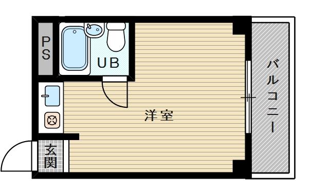 アーバンサイド(ワンルーム/2階)の間取り写真