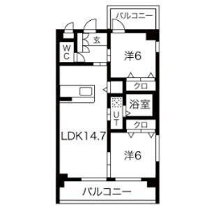 あおなみ線 荒子川公園駅 徒歩42分 3階建 築8年(1LDK/1階)の間取り写真