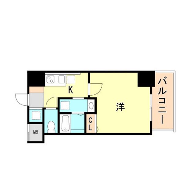 メインステージ須磨(1K/12階)の間取り写真