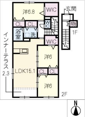 第3 センチュリー21(3LDK/2階)の間取り写真