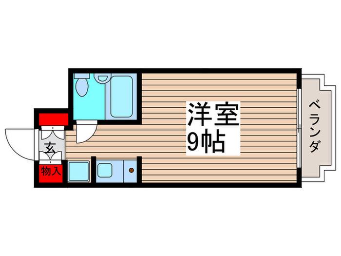PLACE IN HORIKAMI(ワンルーム/3階)の間取り写真