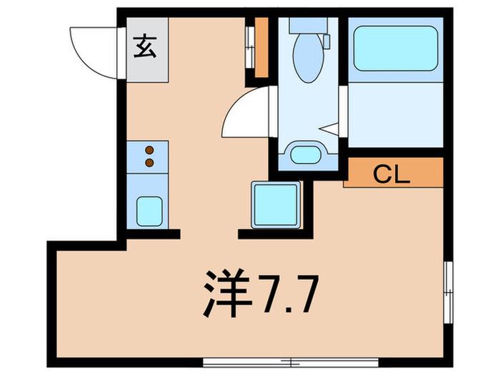 アクアブリーズ西横浜(ワンルーム/3階)の間取り写真