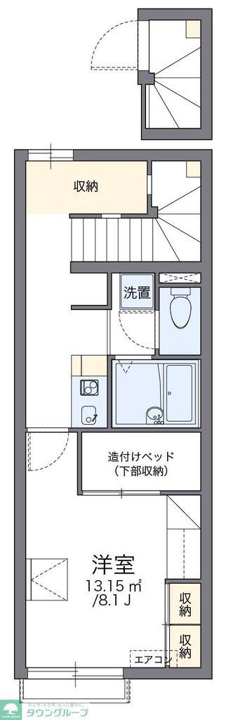 レオパレスリッチM(1K/2階)の間取り写真