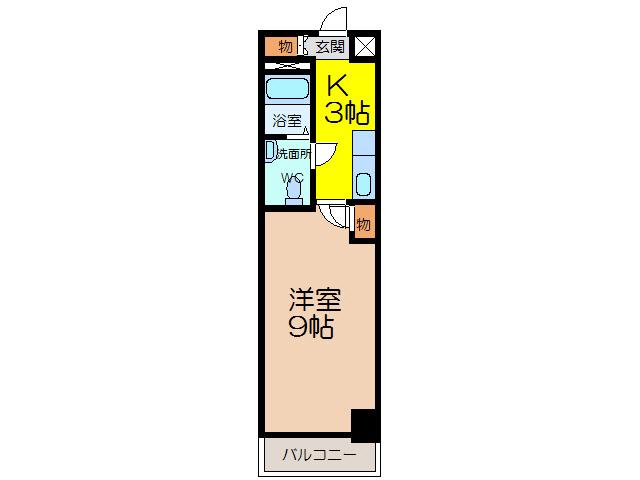E-FLAT SECOND(1K/5階)の間取り写真