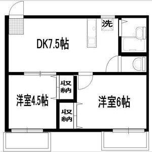 リエス蓮沼(2LDK/3階)の間取り写真