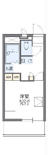 レオパレス なでしこ荘(1K/2階)の間取り写真