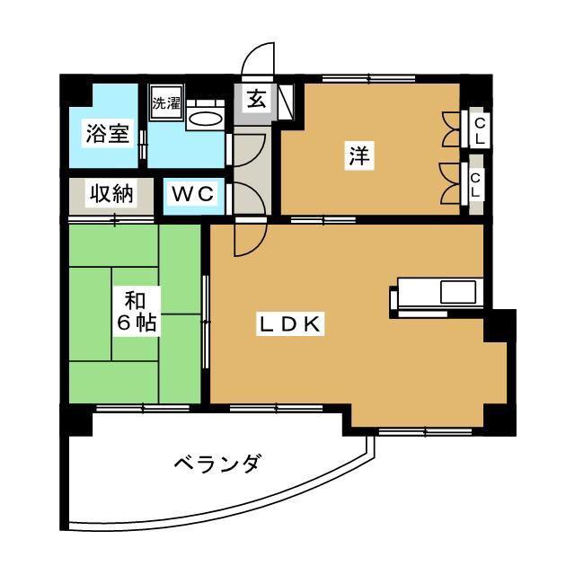 DELCCS KASAI(2LDK/3階)の間取り写真