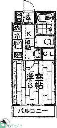 Y・KマンションIII(1K/1階)の間取り写真