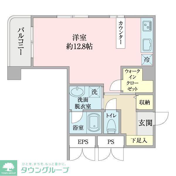 アークプラザ(ワンルーム/4階)の間取り写真