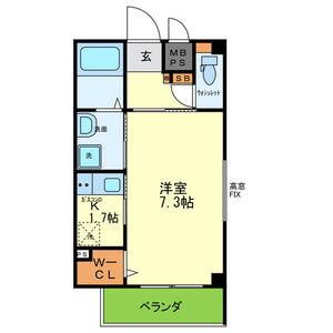 L&CスターハイツNO.10(1K/2階)の間取り写真