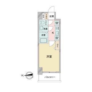 アステリ鶴舞ディオ(1K/13階)の間取り写真