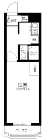 エスカイア池袋(1K/2階)の間取り写真
