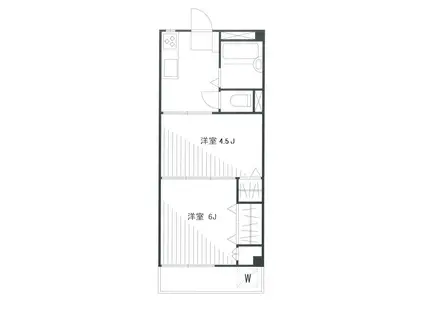 トキワコーポ(2K/3階)の間取り写真