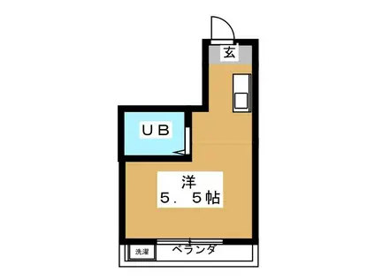 窪田マンション(ワンルーム/3階)の間取り写真