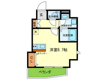 ONLYONE伊丹中央(ワンルーム/3階)の間取り写真