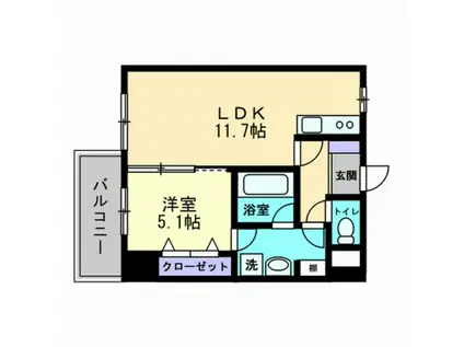 OWLSTYLE KANDACHO(1LDK/2階)の間取り写真