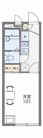 レオパレスLALAグリーンヒル(1K/2階)の間取り写真