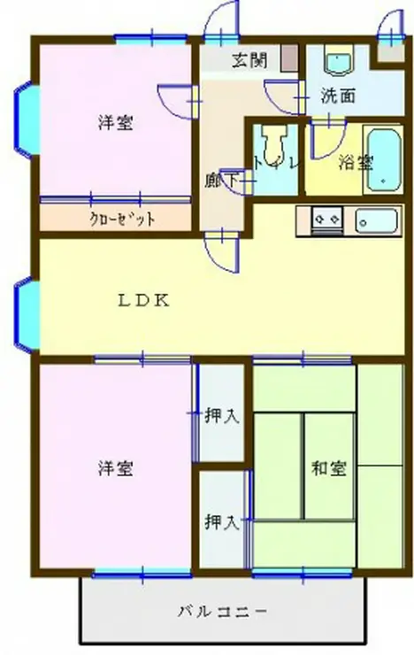 メゾンリリック II 3階階 間取り