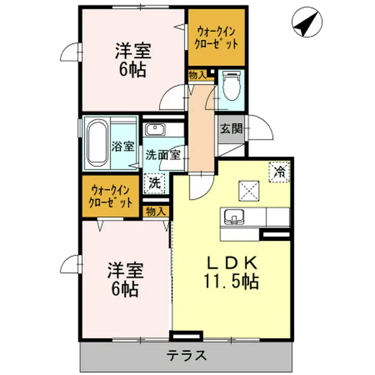ヤマザキコーポラス 1階階 間取り