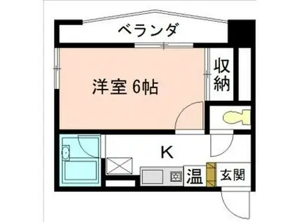 ATともえ(1K/3階)の間取り写真