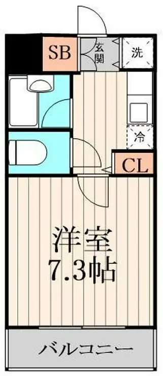 秀和日本橋箱崎レジデンス 8階階 間取り