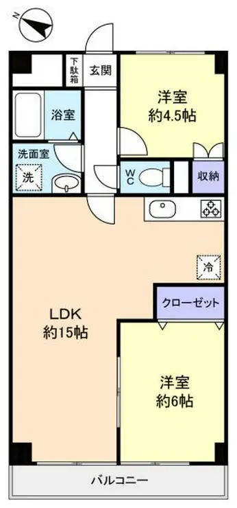 YS習志野台 4階階 間取り