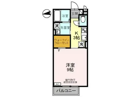 JUMEIRAH A(1K/2階)の間取り写真