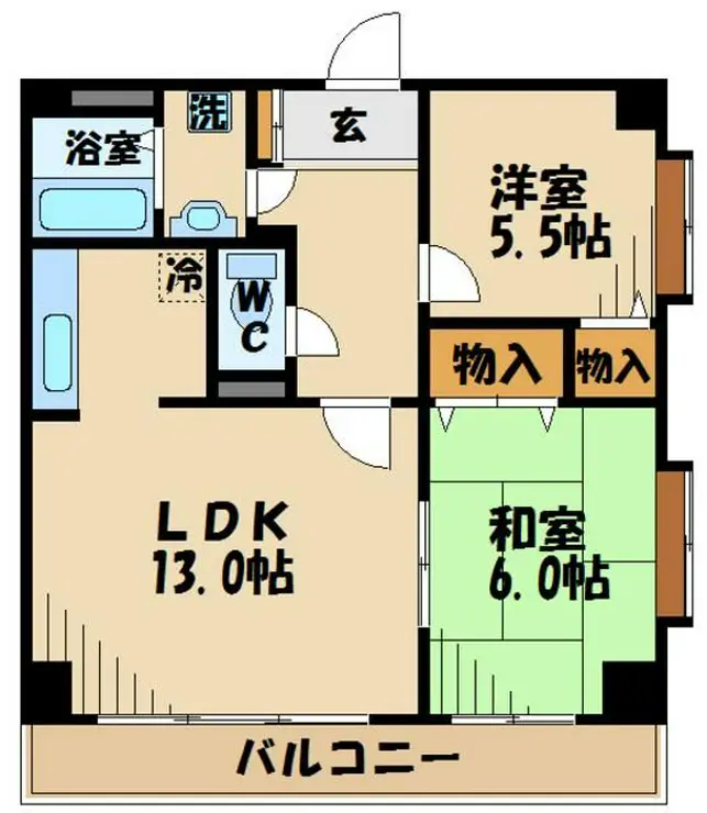 シルクロードハイツ 3階階 間取り