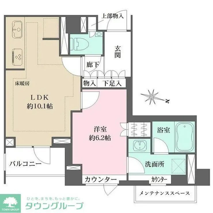 パークハウス中目黒 1階階 間取り