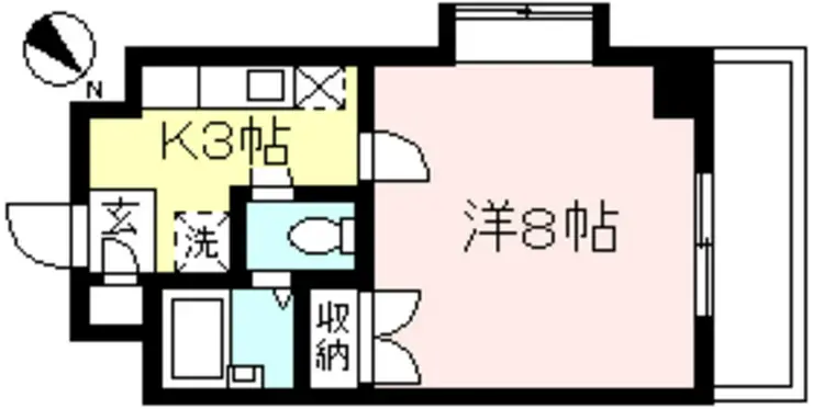 ハイツホルン相模大野 3階階 間取り