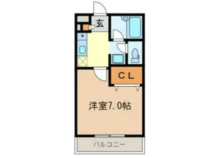 ゴールドハイツ 918760(1K/3階)の間取り写真