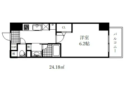 メゾン エスプリ 生田(1K/10階)の間取り写真