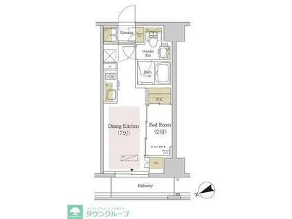 アーバネックス両国(1DK/6階)の間取り写真