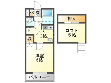 メゾン・ド・フォーユー(1K/1階)の間取り写真