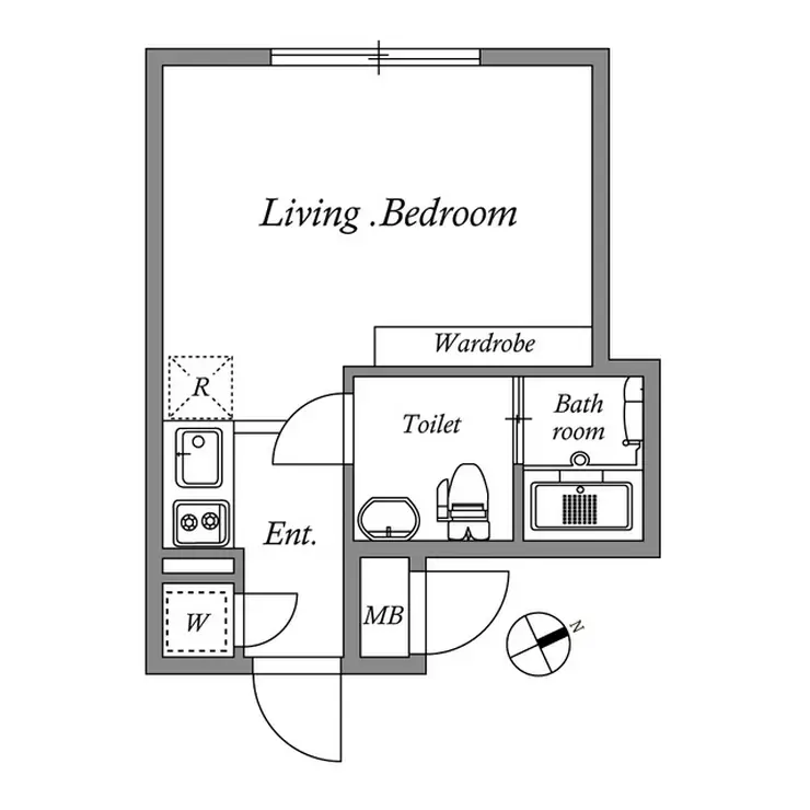 ALERO後楽園 2階階 間取り