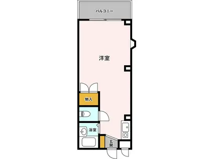 フェリアード21(ワンルーム/1階)の間取り写真